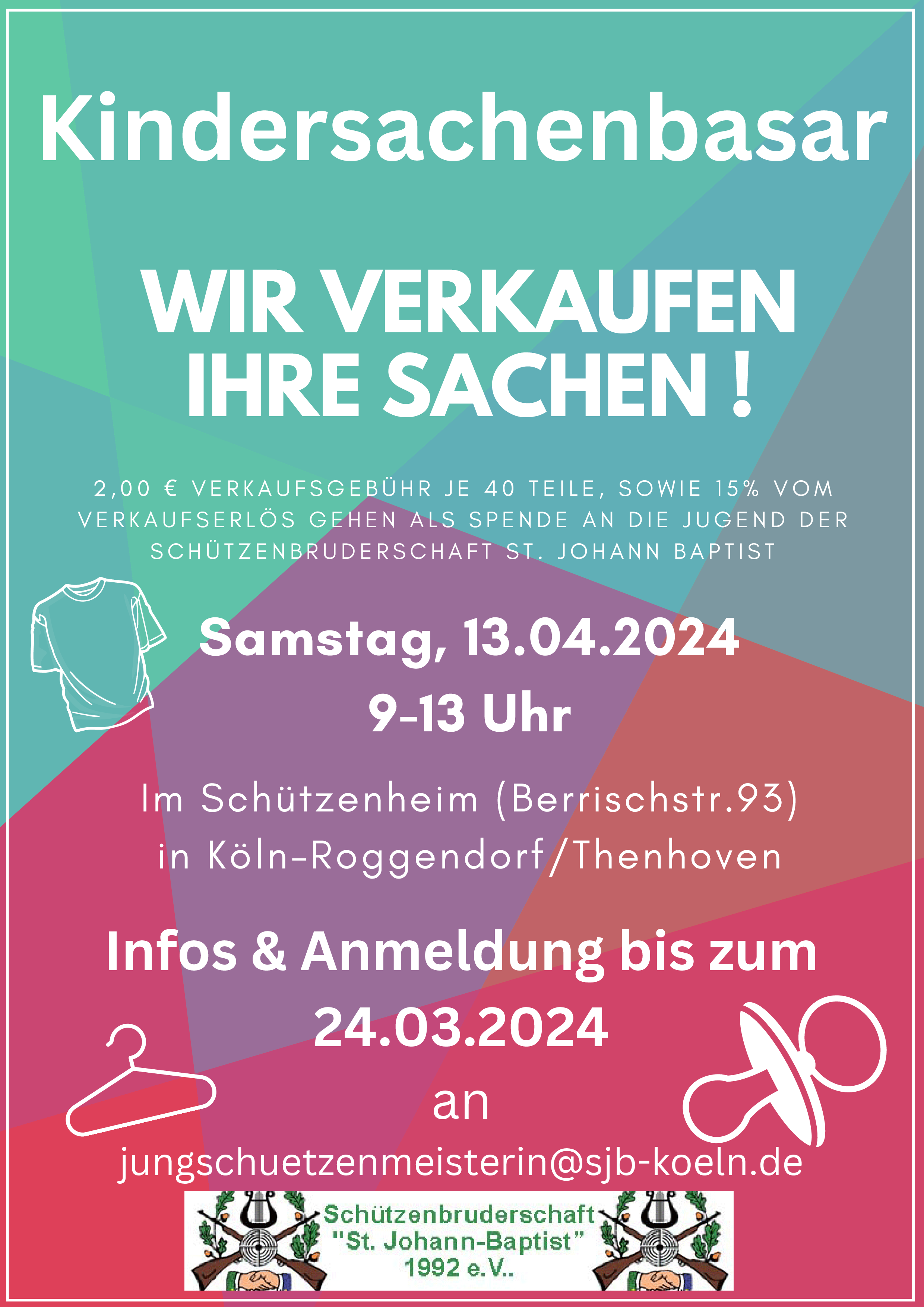 Kindersachenbasar am 13.04.2024 im Schützenheim
