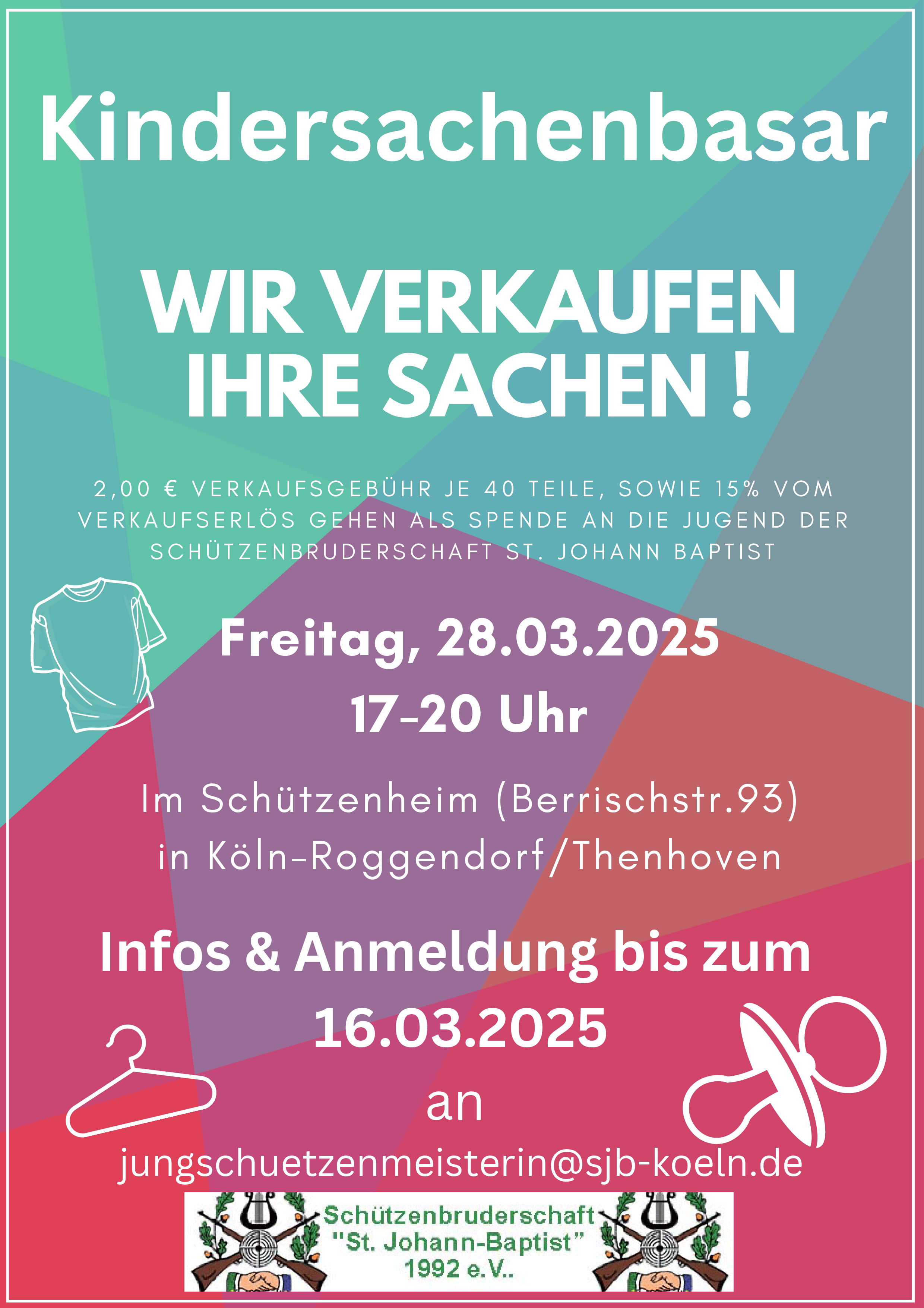 Kindersachenbasar am 28.03.2025 im Schützenheim